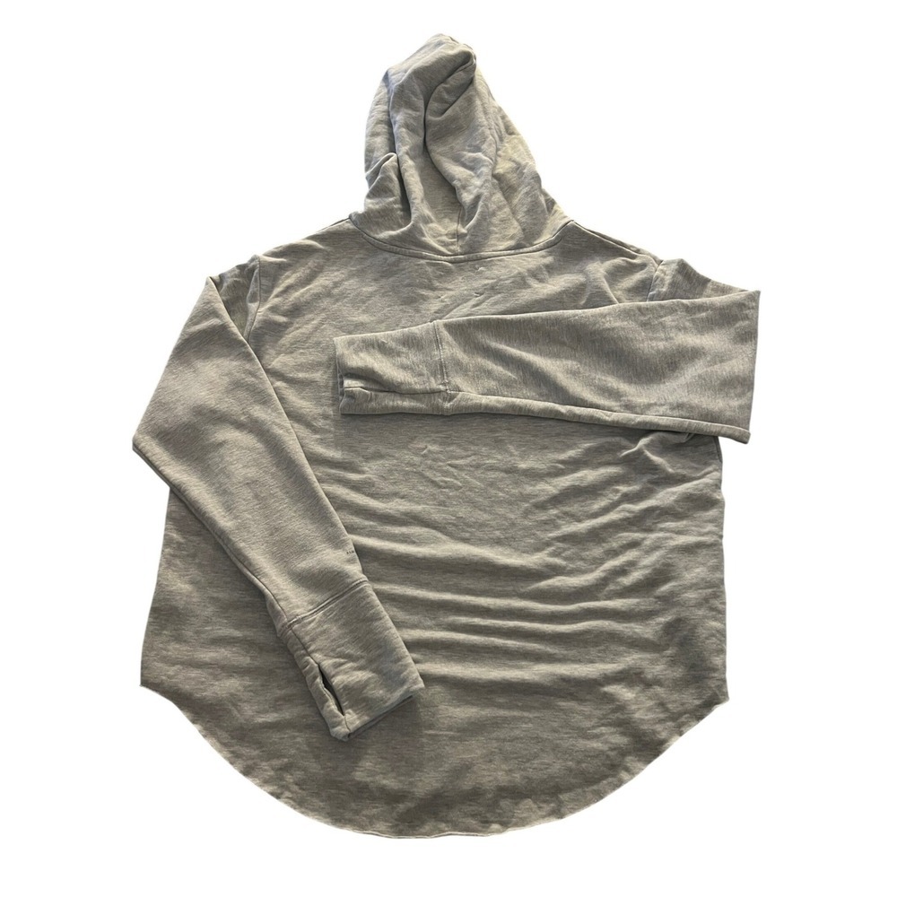 Offline by Aerie Gray Graphic Sleeve Thumbhole Hoodie Sweatshirt Medium (1088) - Picture 4 of 11